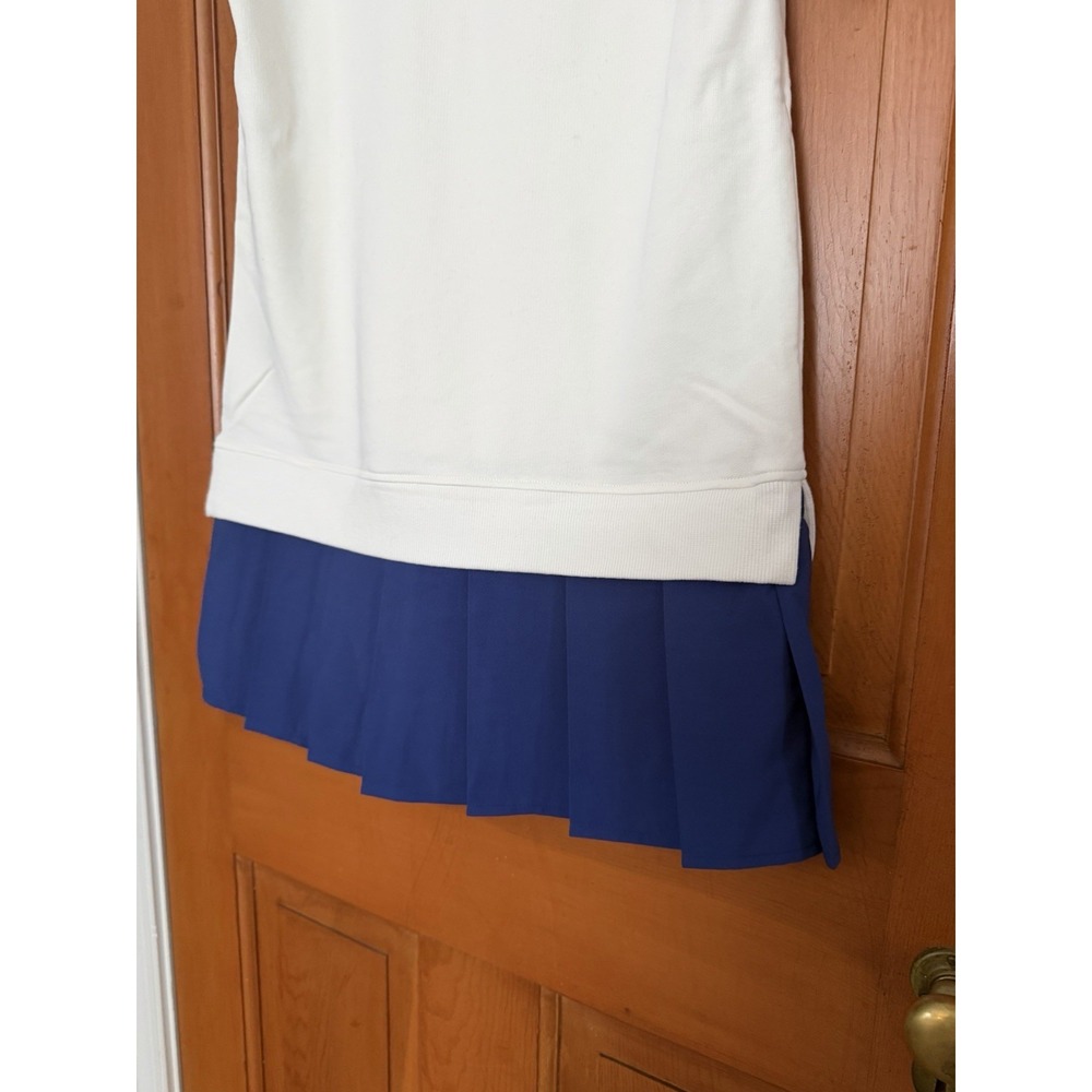 Girls' Owillo French Terry V-Neck Tennis Dress Preppy Size Large NWT Pink Bow - Picture 6 of 7